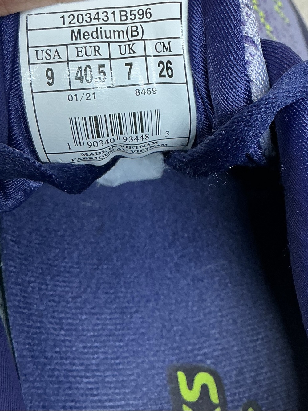 Brooks Glycerin 19 Women’s Running Shoes Size 9 Medium B Blue Gray Purple - Picture 15 of 16